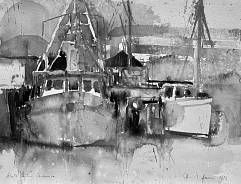 Hobart Aquarell Roland Haas